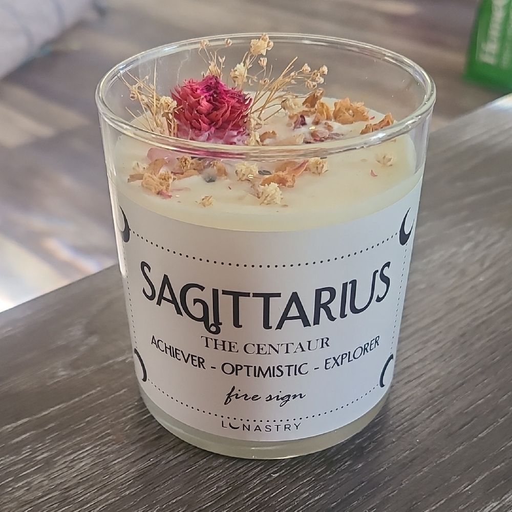 Lunastry Sagittarius Candle